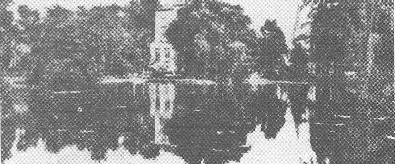 Kasteel De Reine stond midden in een park met vijvers en fonteinen.