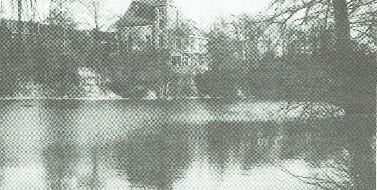 Teich der Gärtnerei Alpiflora von Maurice De Neyer (1972 abgerissen).