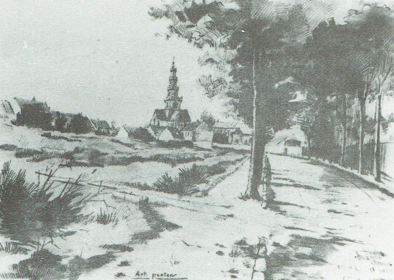 A. Peeters: de Kasteelstraat rond 1895, nu de Van der Aastraat.