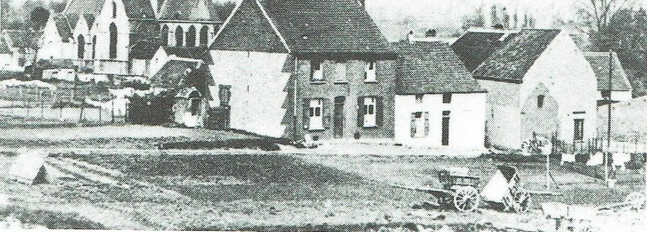 Algemeen zicht op het dorp vanuit de Buekenhoutstraat (1930).