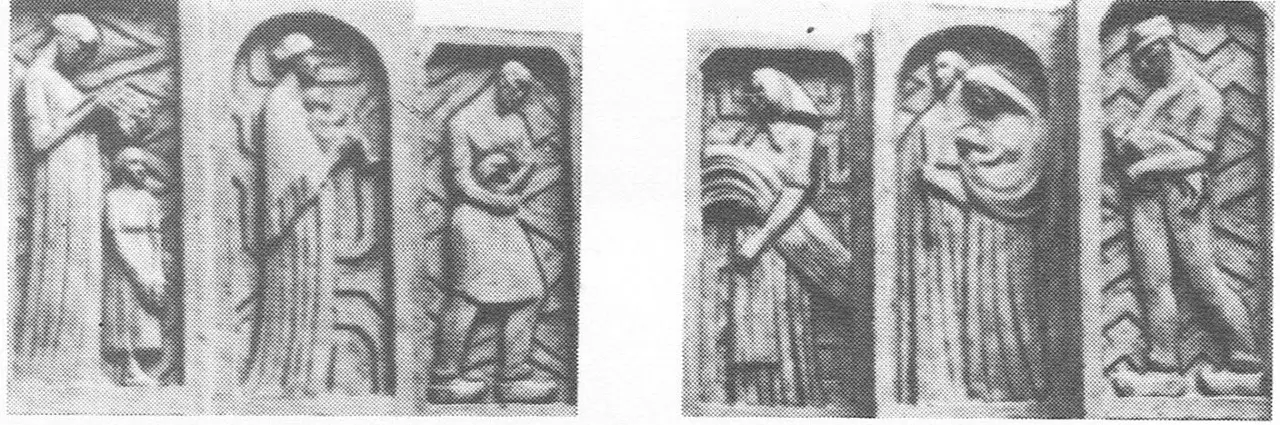 Bas-reliëf ‘Offerende boeren’ van Paul Stoffyn (1929).