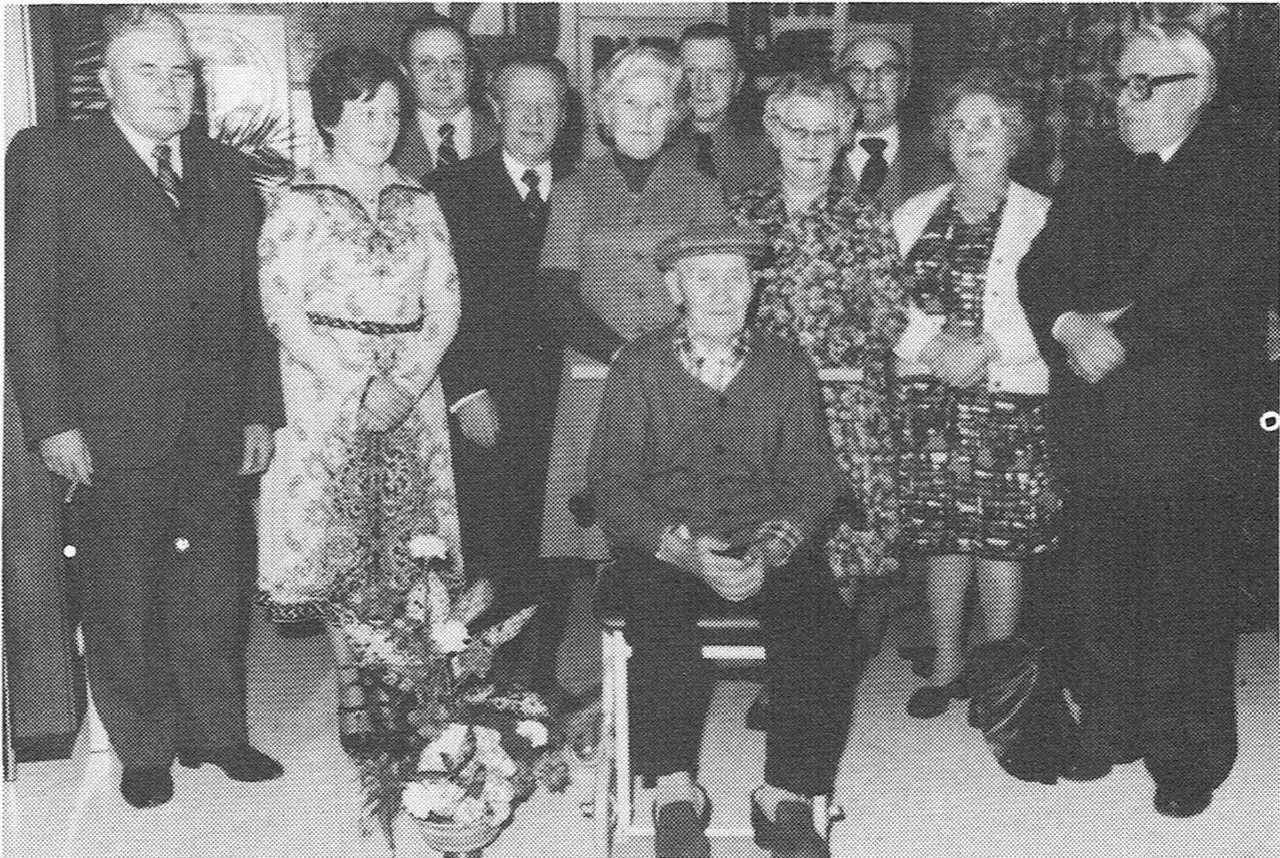Ferdinand Deblaer (1877-1978), gevierd als 101-jarige in rusthuis Parkhof in Machelen.