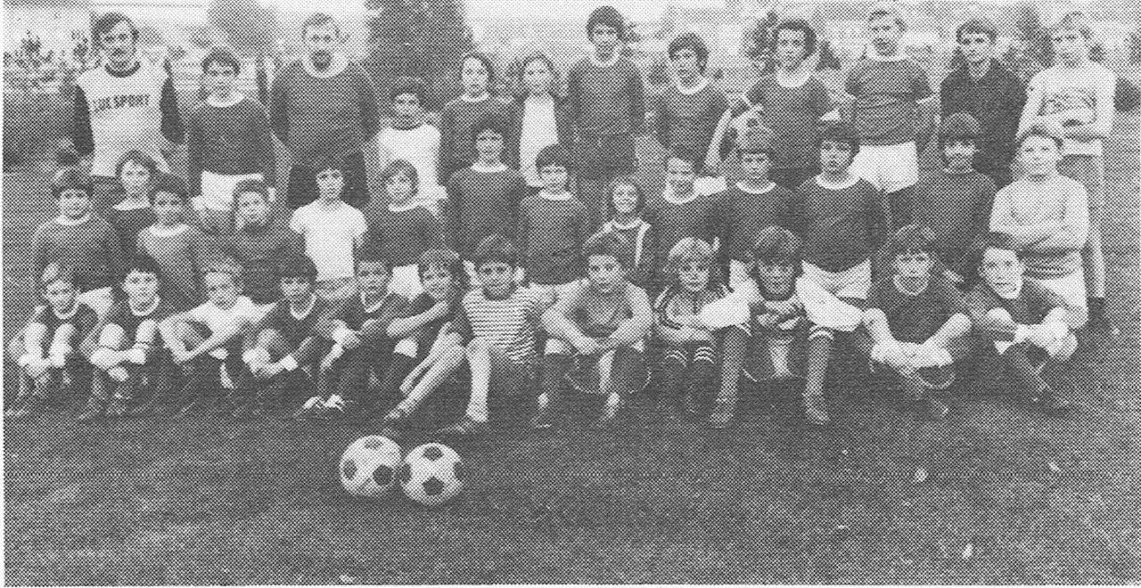 De jeugdploegen van Diegem-Sport (1977).