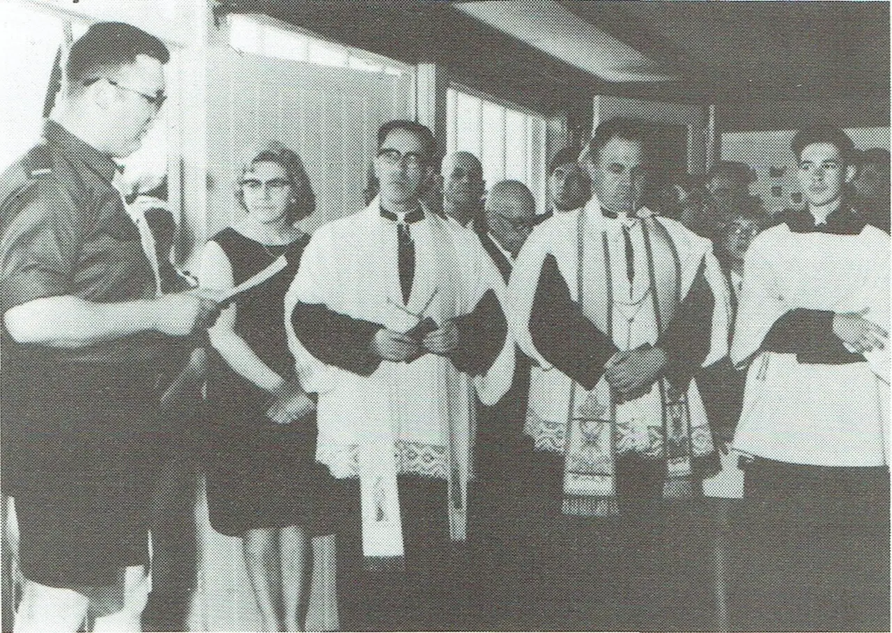 Einweihung der Chiro-Räume (1964).