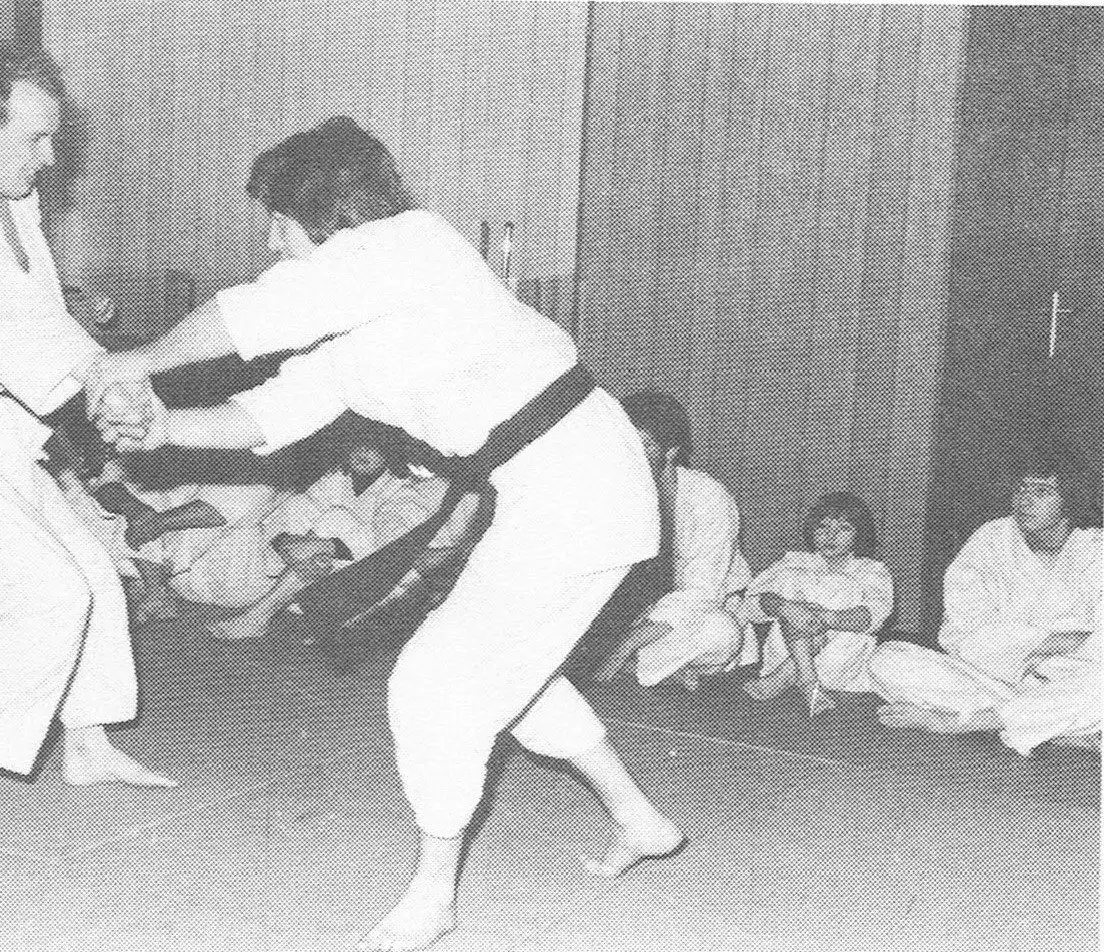 Jiu-Jitsu-Vorführung von Nagasaki im Saal Milde (1975).