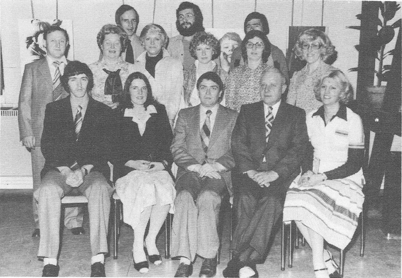 Fotoklub Difodia bei seiner ersten Ausstellung im Kulturzentrum (1978).