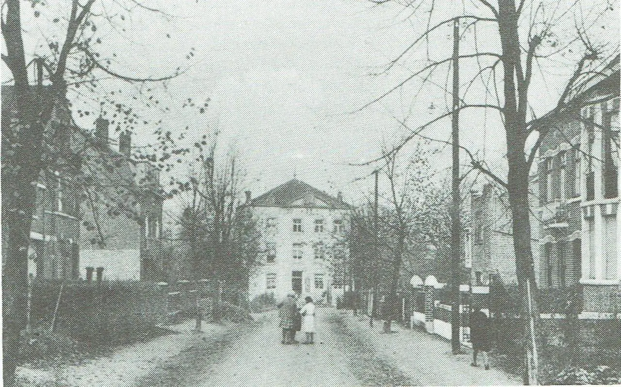 De De Reinelaan omstreeks 1932, gezien vanop de Plaats.
