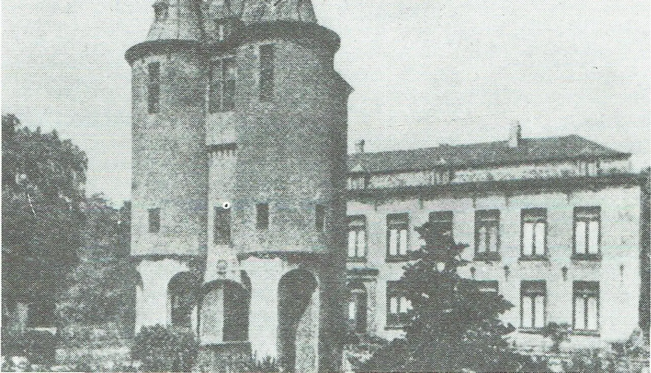 De torens als trouwe wachters bij het kasteel (1935).
