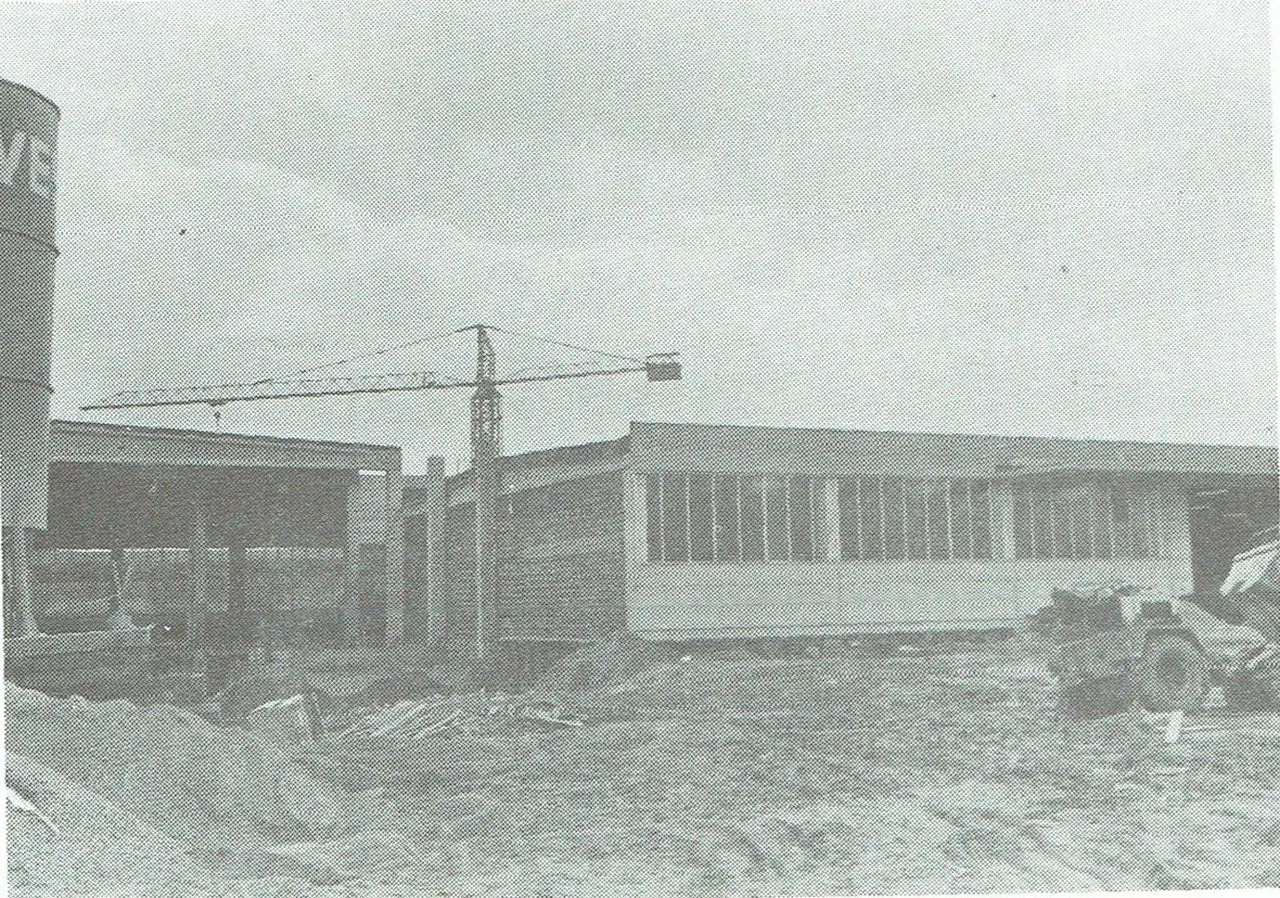 Das Industriegebiet an der Leopold III-laan (1970).