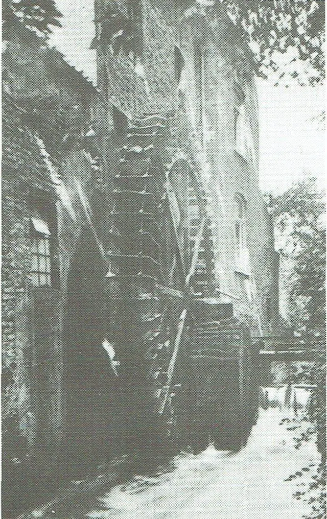 Das Schaufelrad an der Woluwe.