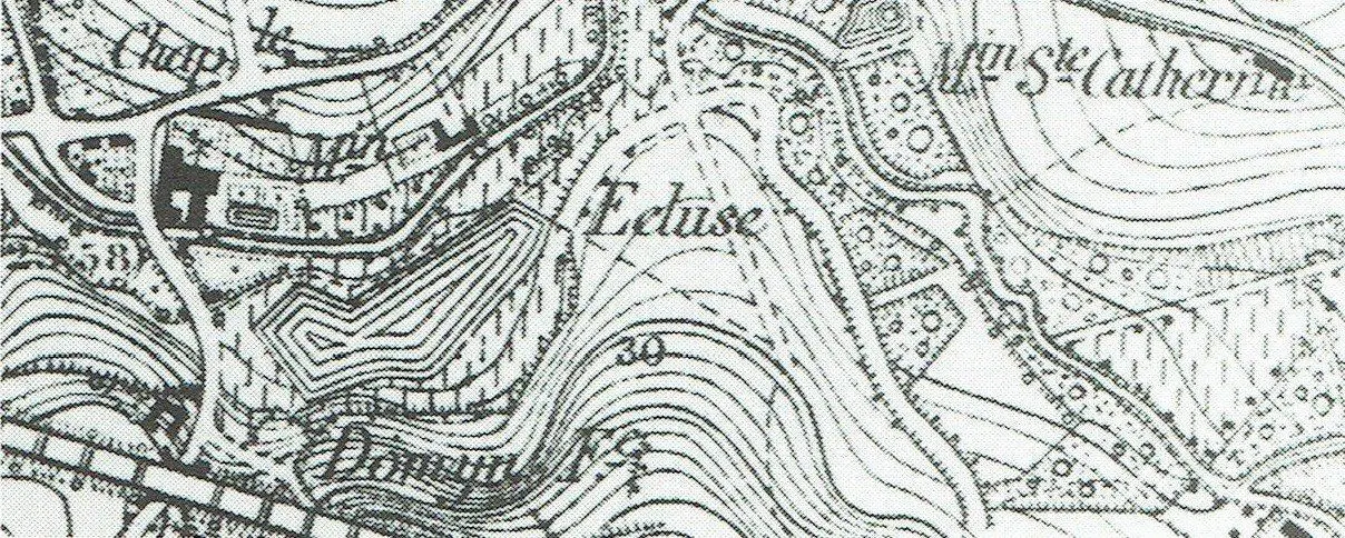 Die St.-Katarinamolen auf der Generalstabskarte vom 27. Februar 1897.