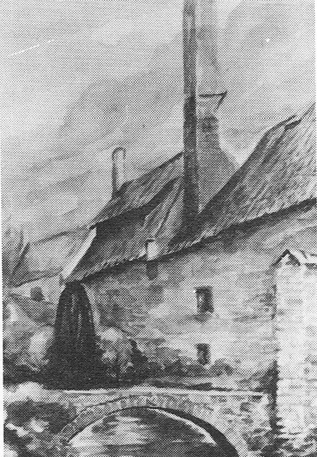 Die Grooten Molen bei der Voorde (Zeichnung).