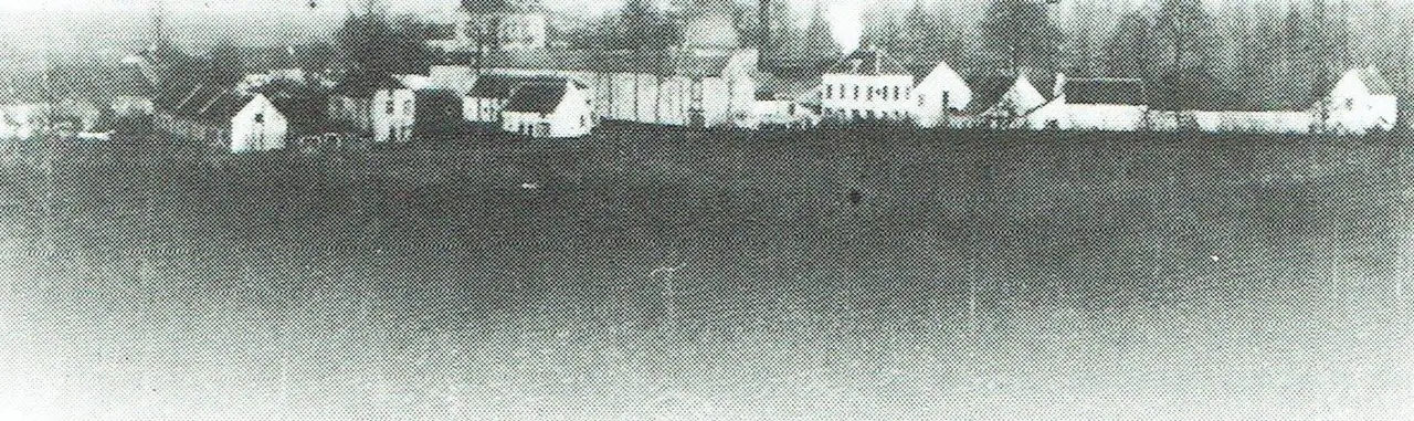 De kartonfabriek De Coninck rond 1890.
