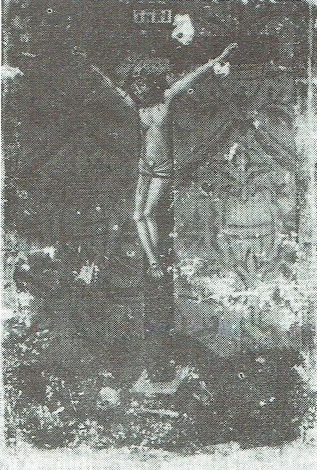 Fresko in der alten Sakristei.