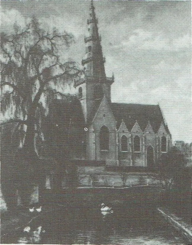 Die Kirche, gesehen von dem Maler Ernest Charels.