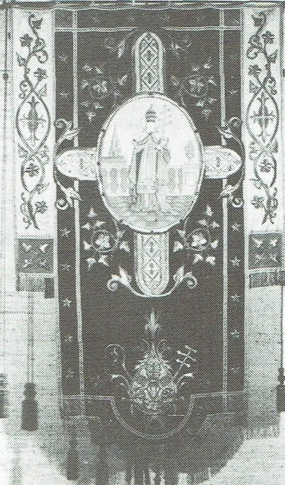 Prozessionsfahne des heiligen Cornelius.