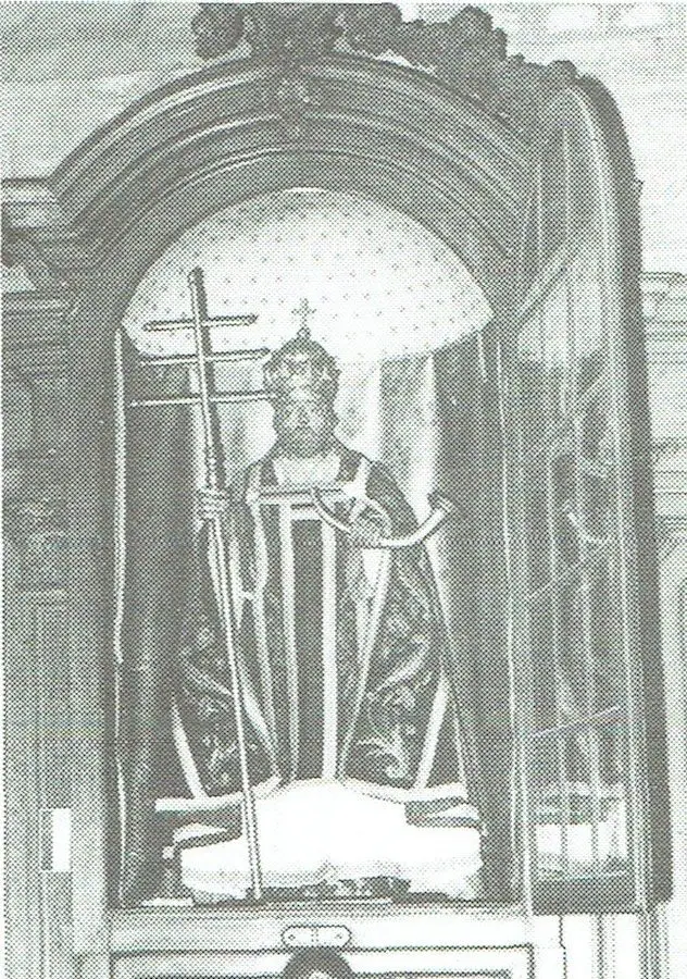 Die Figur des heiligen Cornelius (1543).