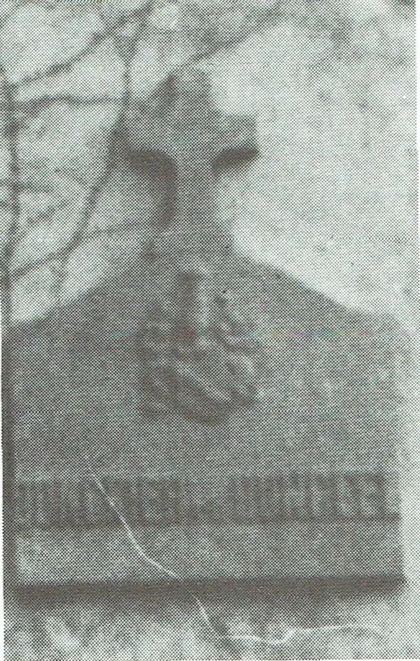 Der frühere Grabstein von Donckier de Donceel (1929).