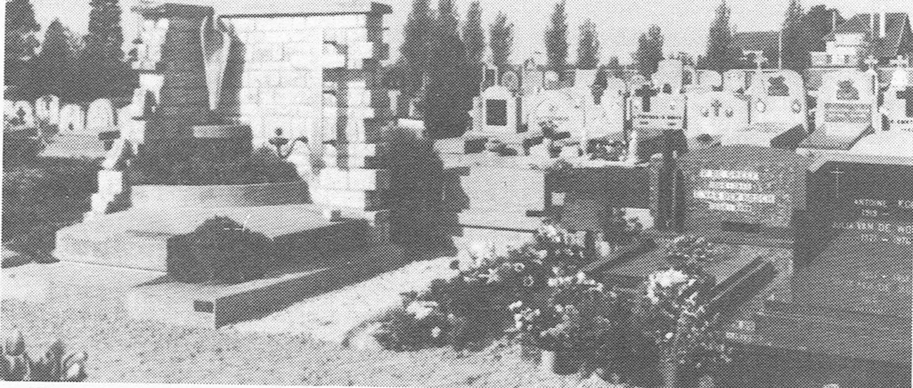 Der Friedhof um 1980.