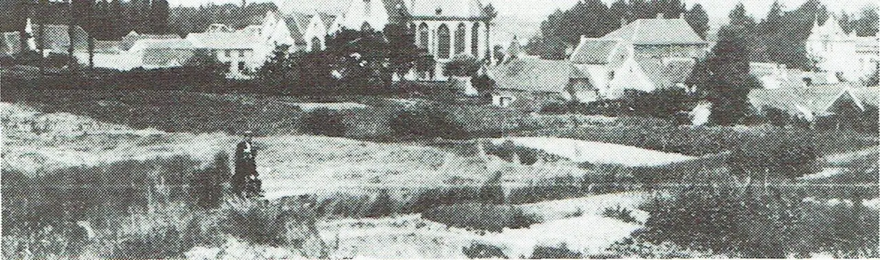 Anciennes fosses à pierre sur le Regimentsberg (1912).